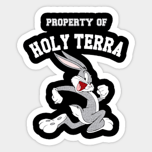 holy terra rabbit Sticker